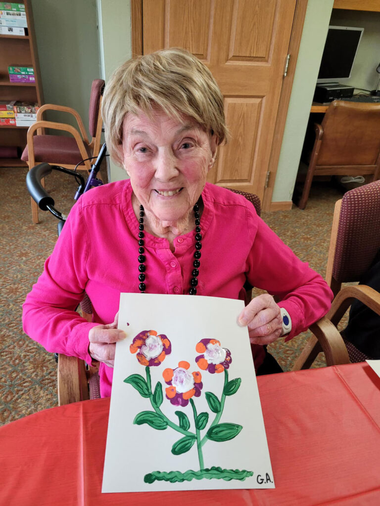 Cornerstone Assisted Living Activities Abound, art