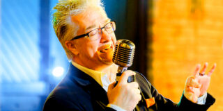 Gary LaRue sings as he will at Cornerstone Assisted Living on March 26, 2026.