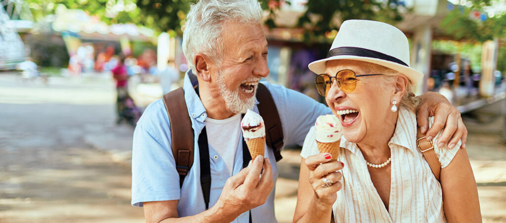 Residents enjoy time outdoors with a shared activity at a community like Cornerstone Independent Living in Plymouth MN.